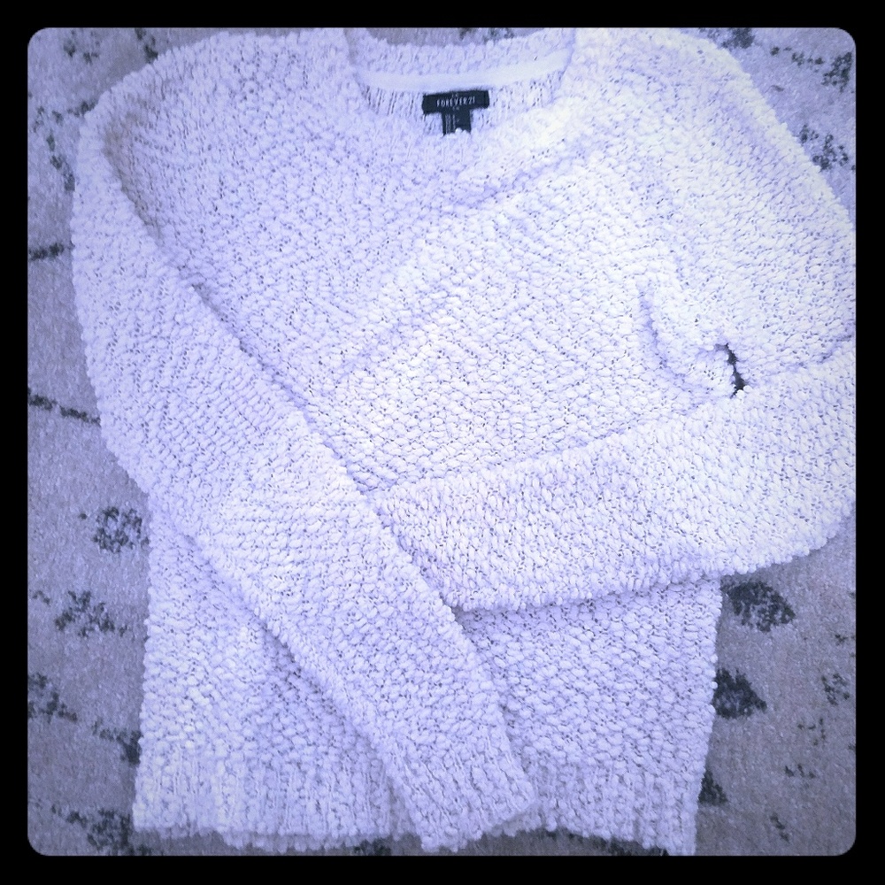 Popcorn knit sweater
